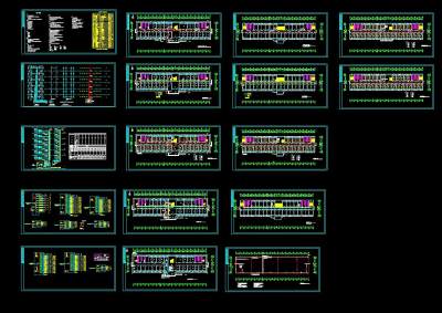 高校六层宿舍楼电气图施工图CAD图纸