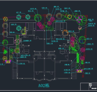 某别墅区一期竣工图,cad建筑图纸免费下载