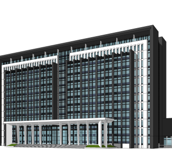 现代酒店草图大师模型，酒店sketchup模型免费下载