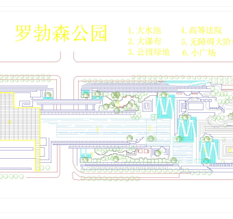 公园设计图集CAD图纸下载