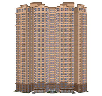 欧式住宅楼草图大师模型，住宅楼su模型下载