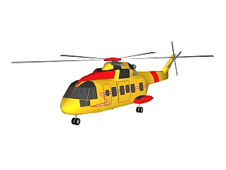 现代<em>直升机</em>免费su模型，<em>直升机</em>sketchup模型下载