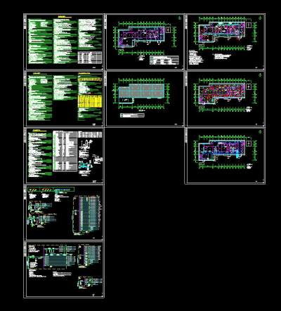 发热门诊电气施工图设计施工图CAD图纸