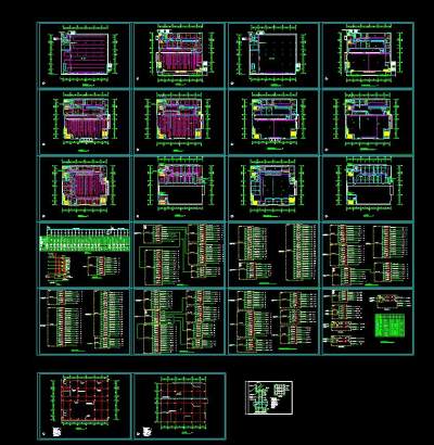 食堂电气设计施工图CAD图纸
