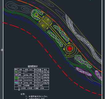 湖滨绿化施工图,cad建筑图纸免费下载