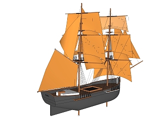 现代帆船<em>免费</em>su模型，现代帆船<em>sketchup</em>模型，帆船草图...