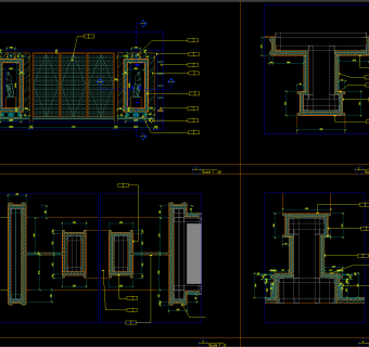 碧桂园酒店餐饮区施工图，酒店餐饮区CAD建筑图纸下载