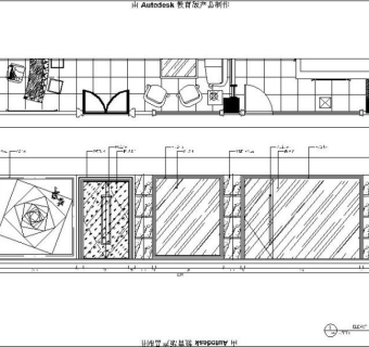 混搭风格展厅室内设计施工图