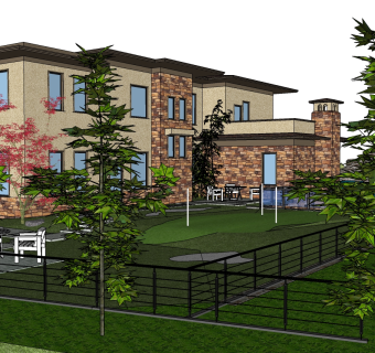 欧式别墅su模型下载、欧式别墅草图大师模型下载