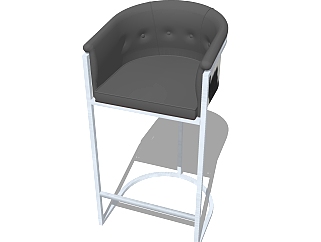 现代<em>吧台</em>椅su免费模型，<em>吧台</em>椅sketchup模型下载
