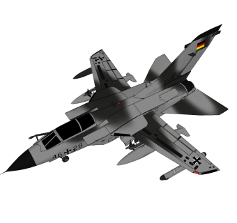 英德意联合Panavia Tornado龙卷风战斗机草图大师模型，战斗机SU模型下载