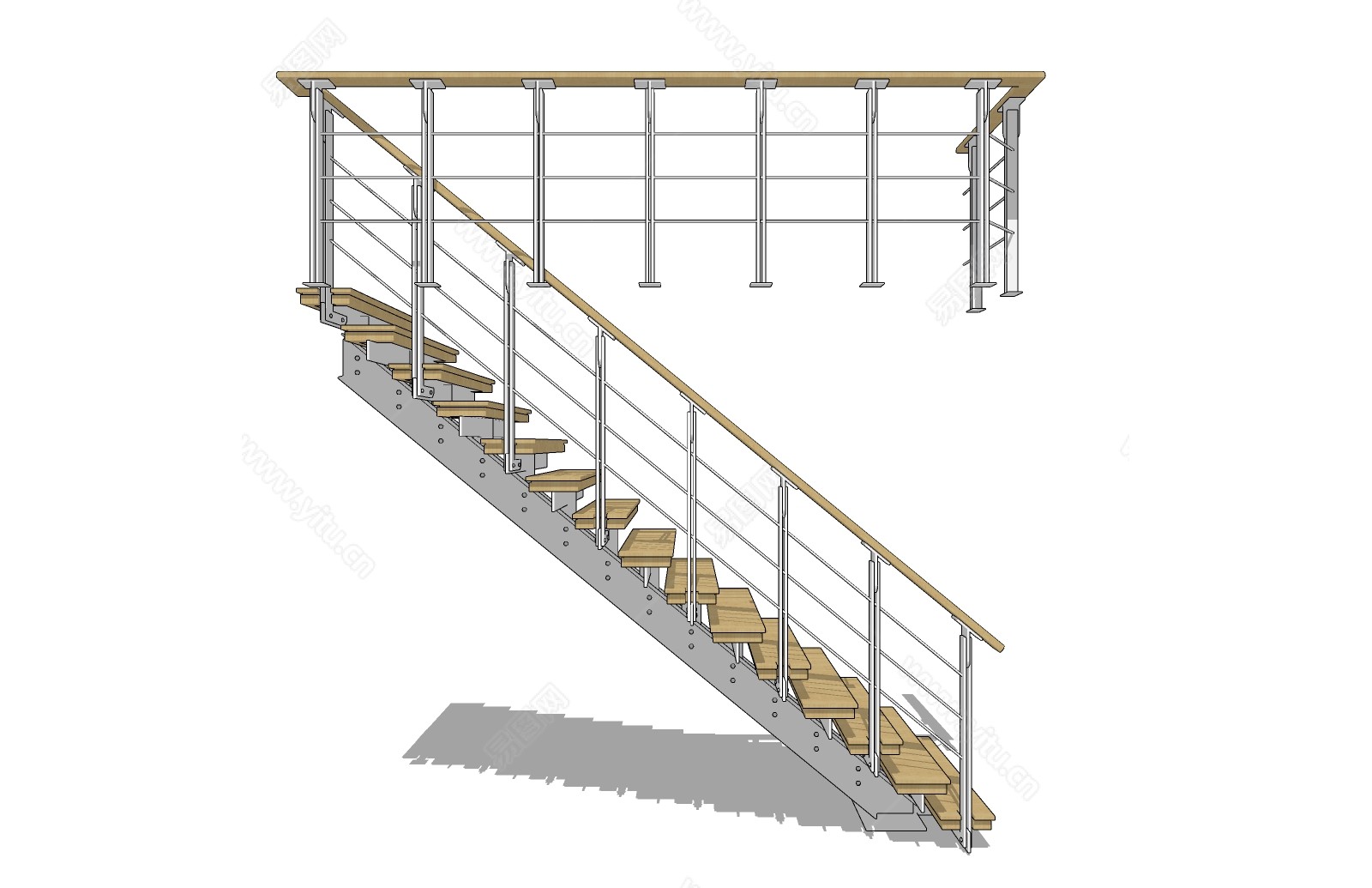 楼梯详图配筋图平面图剖面图2020CAD-混凝土节点详图-筑龙结构设计论坛