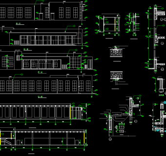 职工食堂CAD施工图，食堂CAD平面布置图下载