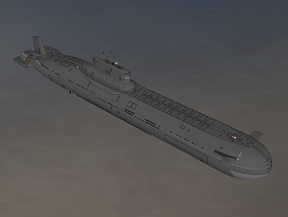 核潜艇sketchup模型，核潜艇skp模型下载