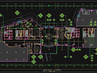 现代办公楼设计方案效果图CAD施工图物料书，CAD建筑图纸免费下载