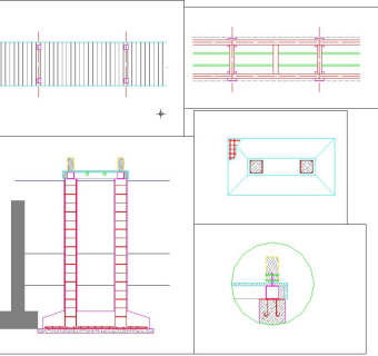 汤逊湖滨湖公园环境施工图,cad建筑图纸免费下载