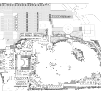 高级别墅区景观方案CAD平面图