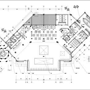 现代房屋售楼部CAD施工图