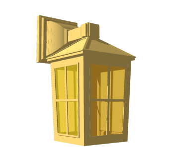 欧式景观路灯草图大师模型，景观路灯sketchup模型下载