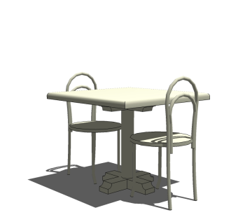 现代休闲桌su模型，桌子sketchup模型下载