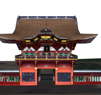 日式古建筑草图大师模型下载、日式古建筑su模型下载