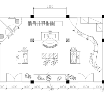 现代服装店装饰设计图cad图纸下载