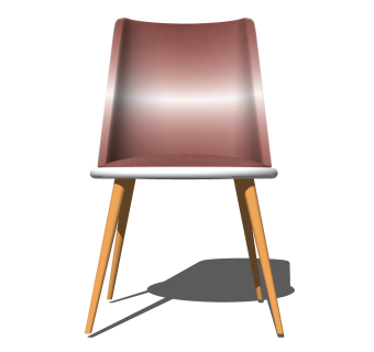 创意轻奢单人沙发椅草图大师模型，沙发SU模型下载