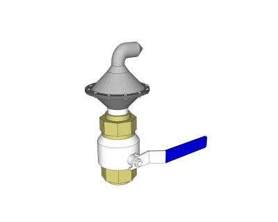 现代放空阀草图大师模型，放空阀sketchup模型下载