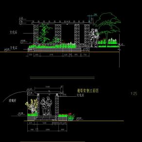 屋顶花园设计全套施工图，屋顶花园cad设计图纸下载