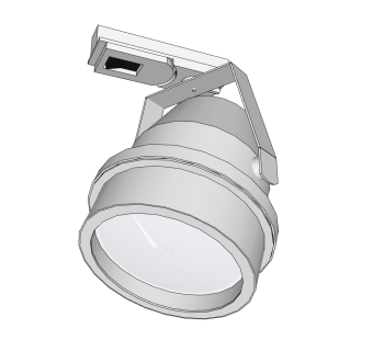  现代射灯SU模型，射灯草图大师模型下载