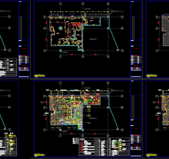 哈根达斯店铺施工图，CAD装修施工图