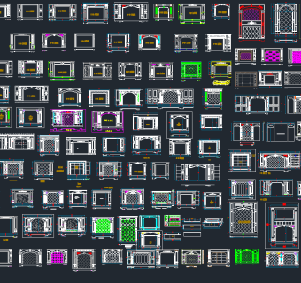 精品电视背景墙CAD图库，背景墙CAD施工图纸下载