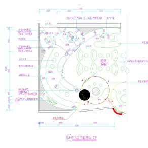 太阳岛大厦皇后酒吧CAD施工图套图含材料说明，酒吧CAD建筑图纸下载