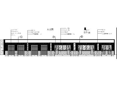 [湖南]复古<a href=https://www.yitu.cn/su/7872.html target=_blank class=infotextkey>地</a>方特色湘菜馆室内<a href=https://www.yitu.cn/su/7590.html target=_blank class=infotextkey>设计</a>立面图