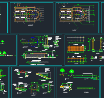 公园全套CAD施工图，公园CAD施工图纸下载