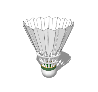 羽毛球草图大师模型，羽毛球SU模型下载