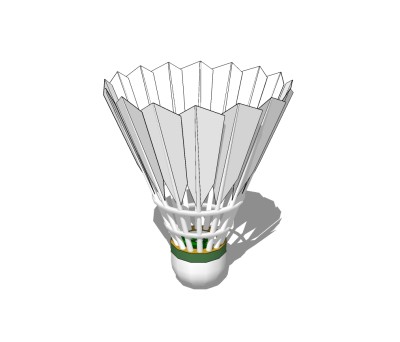 羽毛球草图大师模型，羽毛球SU模型下载