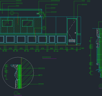 中式餐饮CAD模块，餐饮CAD施工图纸下载