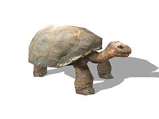 现代龟雕塑草图大师模型，龟雕塑sketchup模型下载