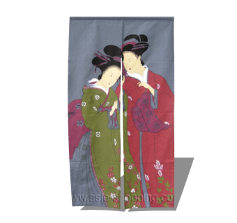 日式窗帘skb模型分享，窗帘草图大师模型下载