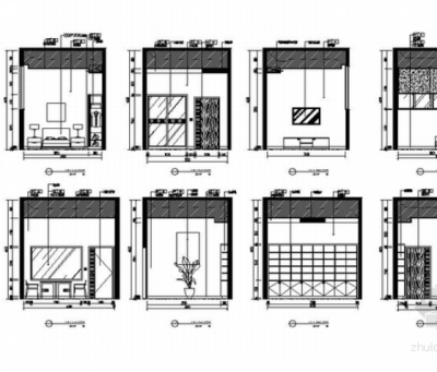 [江苏]环保科技工业园现代风格社区服务中心室<a href=https://www.yitu.cn/su/7634.html target=_blank class=infotextkey>内装</a>修施工图休息值班室立面图