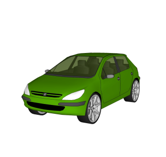 现代汽车免费su模型，现代汽车sketchup模型下载