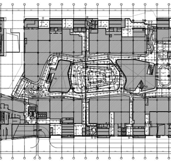 北京路劲世界城三期商场及办公大堂装修全套CAD