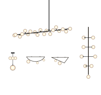 北欧吊灯草图大师模型，吊灯su模型下载