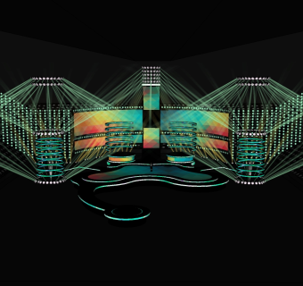 现代环形舞台草图大师模型，舞台skb模型分享