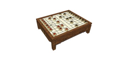 现代象棋草图大师模型，象棋sketchup模型下载