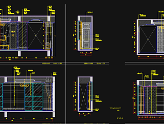 全套别墅CAD素材，别墅CAD施工图纸下载