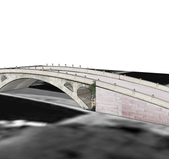 赵州桥草图大师模型下载、赵州桥su模型下载