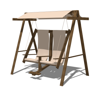 现代吊椅草图大师模型，吊椅sketchup模型下载