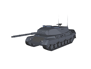 <em>德国</em>Leopard豹1主站坦克su模型，坦克草图大师模型下载